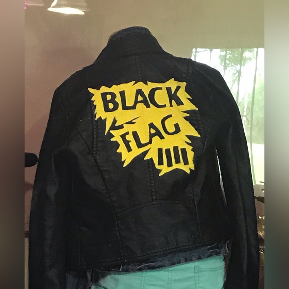 Sex Objects revamped “Black Flag” black jacket